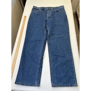 JOS‎ A BANK Traveler Collection Mens Jeans 38W 32L Blue Denim Straight Fit